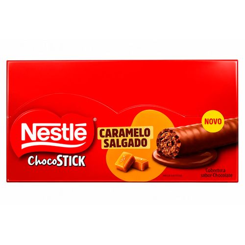 Chocolate Nestle Choco Stick Caramelo Salgado com 12 unidades-2-